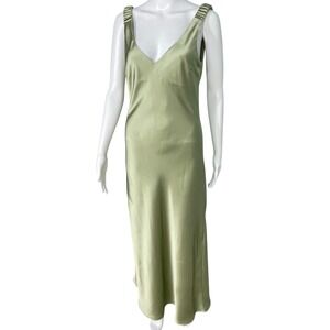 green emerald velvet dress Zara Open Back Dress Blue Navy Crepe High Neck Long Sleeves Midi Colum   The Thriftanista Closet